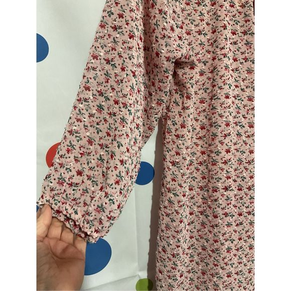 Matilda Jane Semi Sheer 3/4 Sleeve Peasant Blouse Size Large 🍑🍓 - Picture 2 of 14